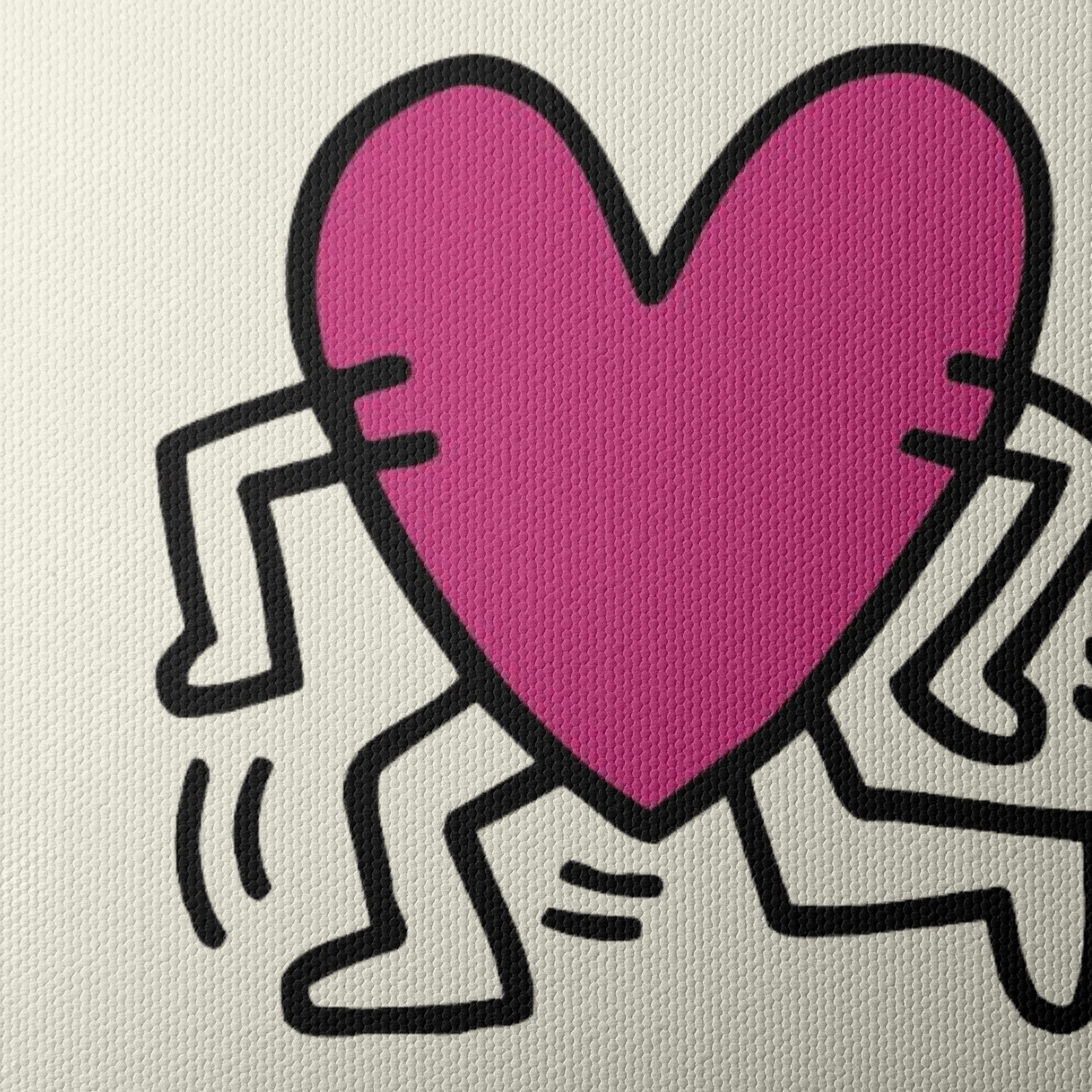 Playful Heart Art by K. Haring - Image 4