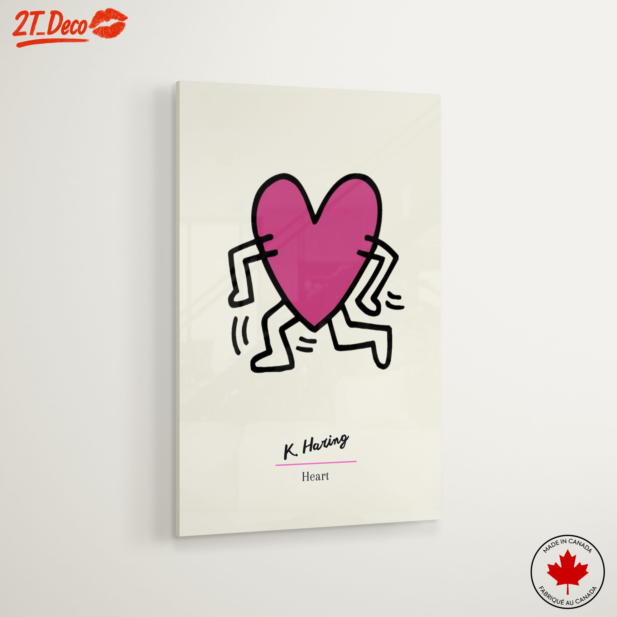 Playful Heart Art by K. Haring - Image 6