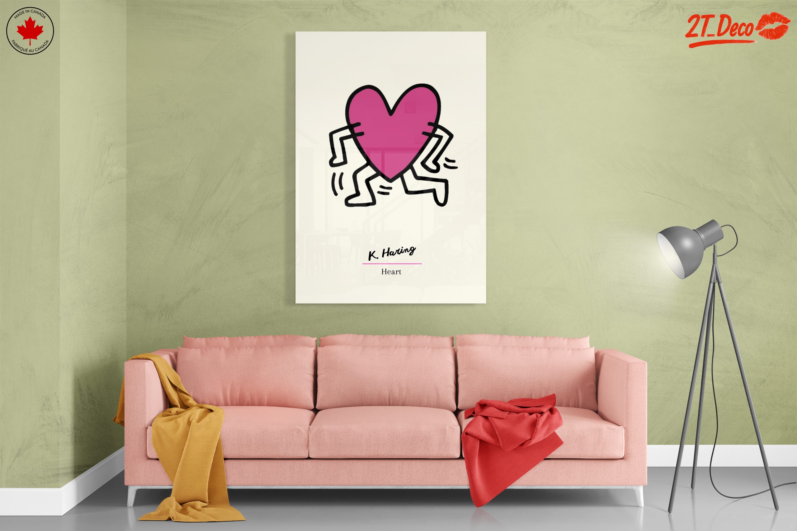 Playful Heart Art by K. Haring - Image 7
