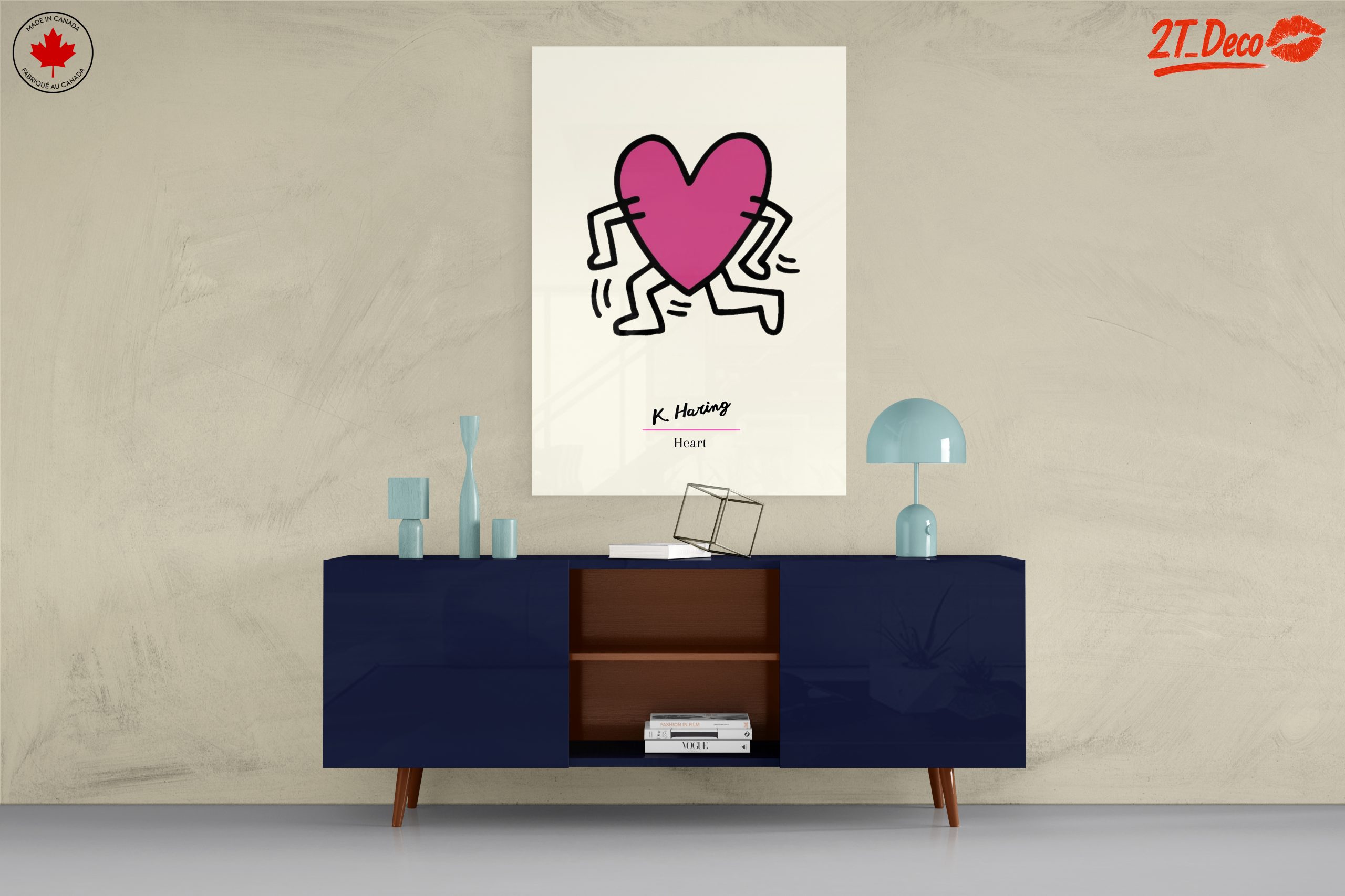 Playful Heart Art by K. Haring - Image 8