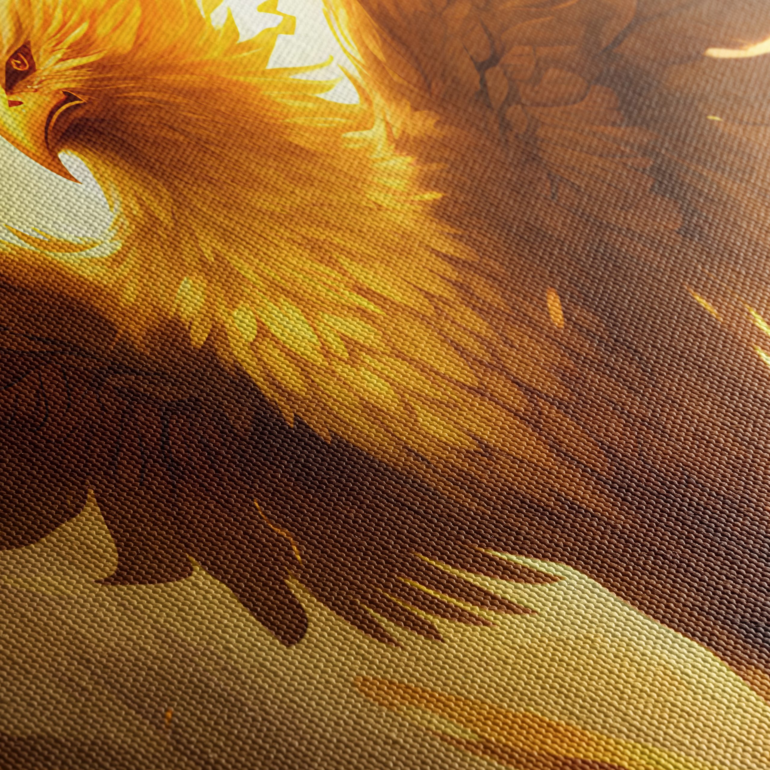Golden Phoenix Rising in Mythical Art - Image 5