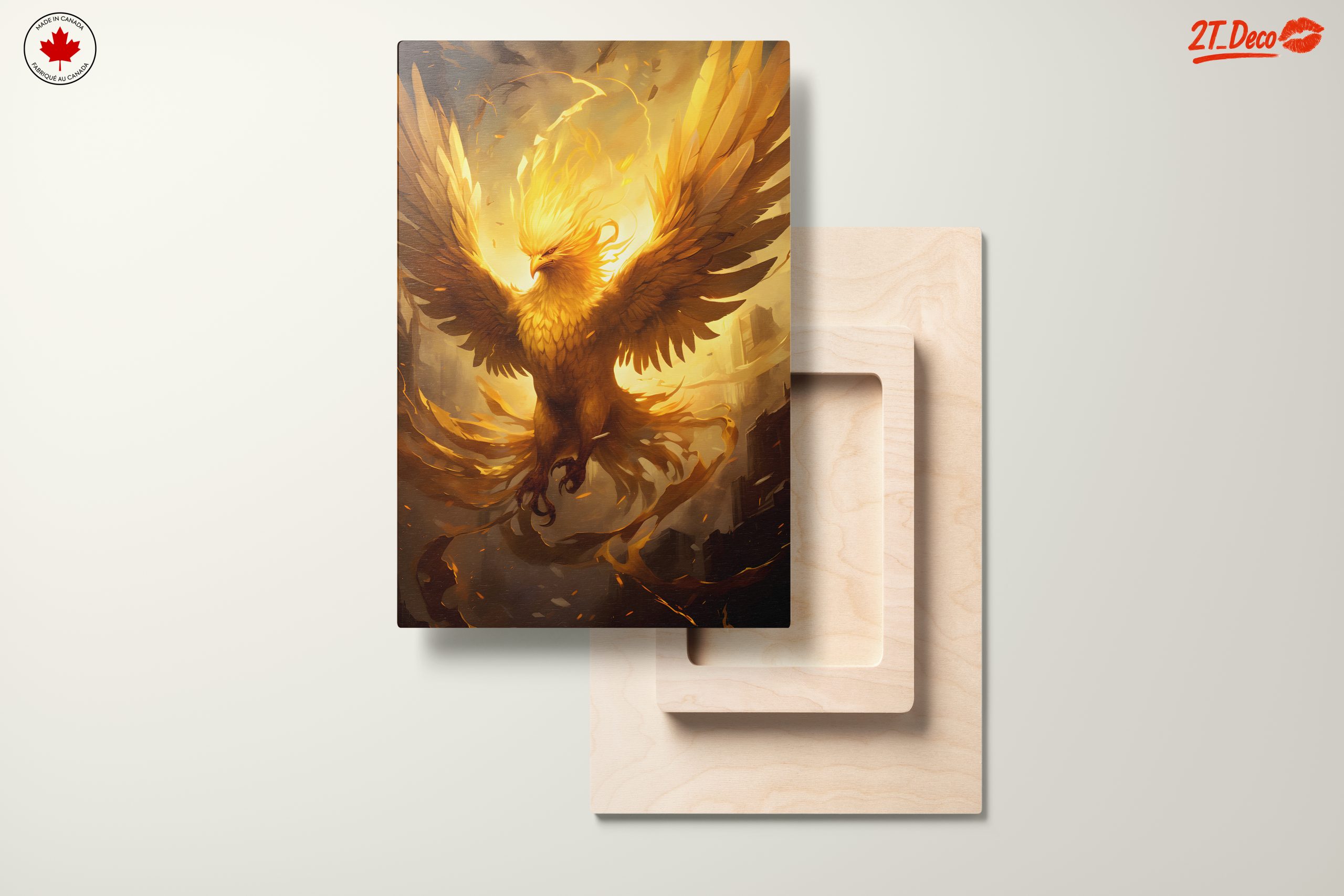 Golden Phoenix Rising in Mythical Art - Image 11