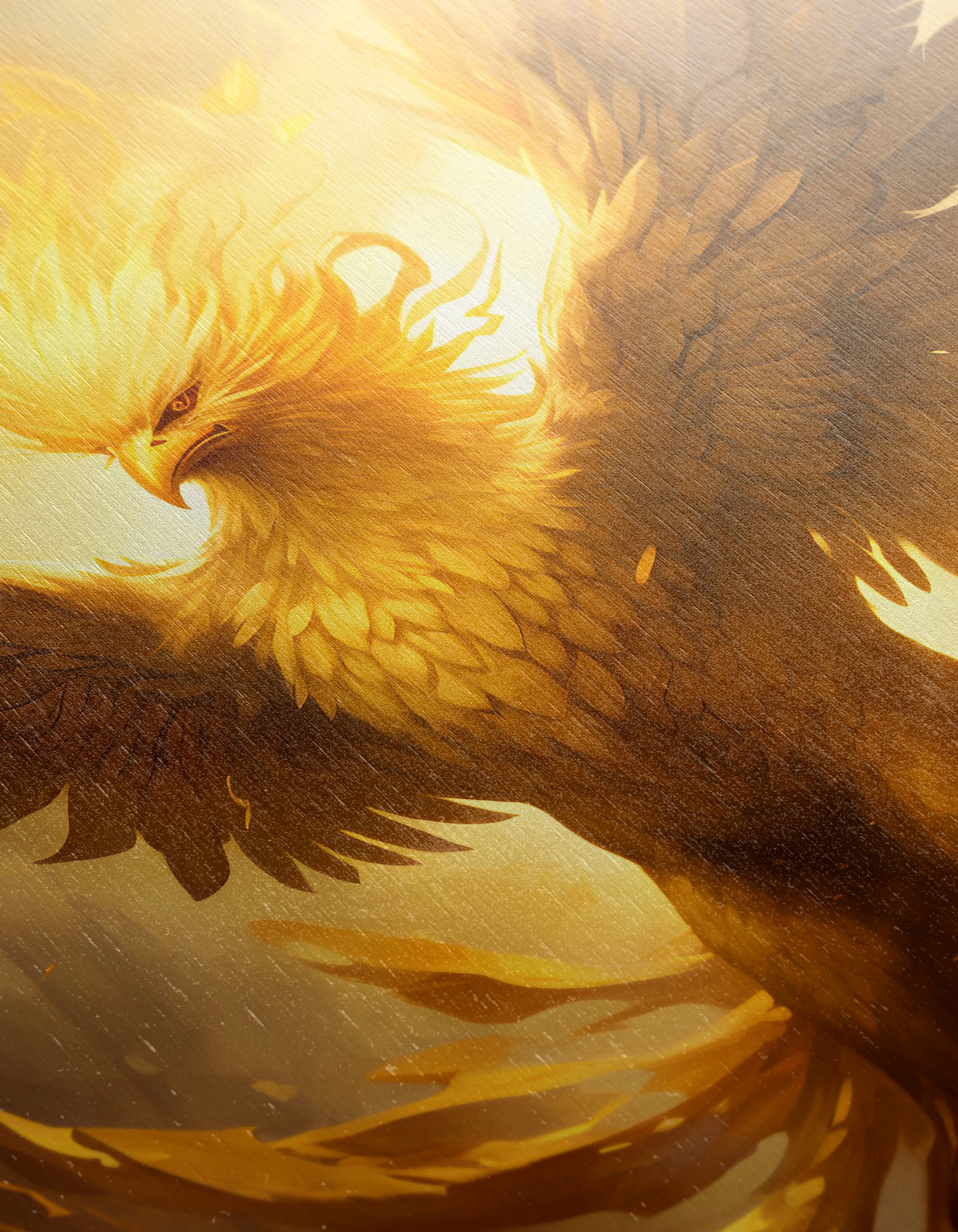 Golden Phoenix Rising in Mythical Art - Image 12