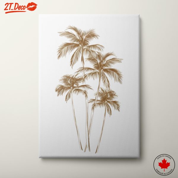 Elegant Palm Tree Botanical Art