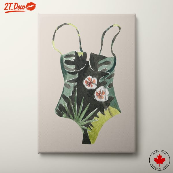 Tropical Swimwear Inspired Artwork