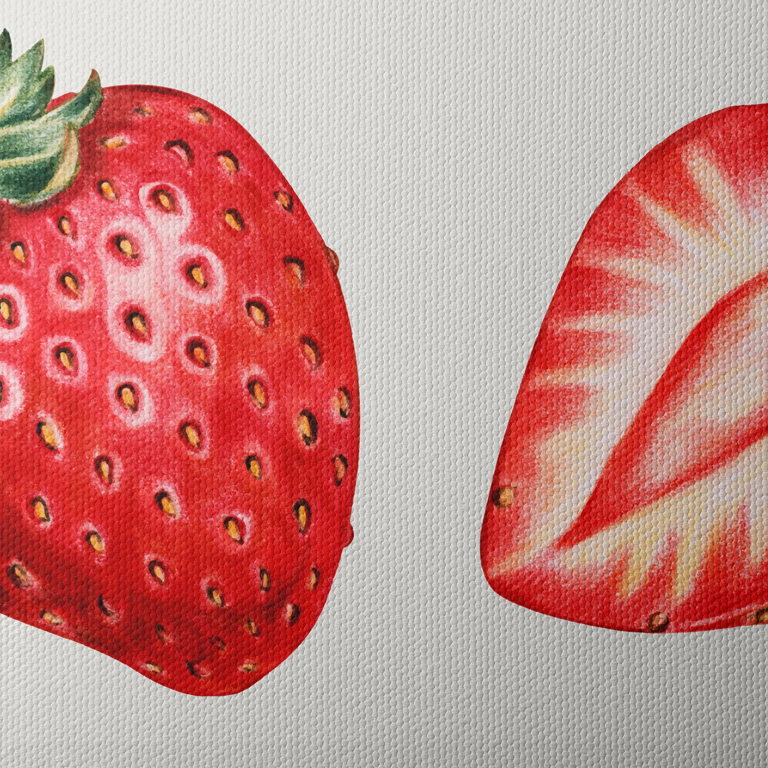 Stylized Strawberry Abstract Art 3 - Image 4
