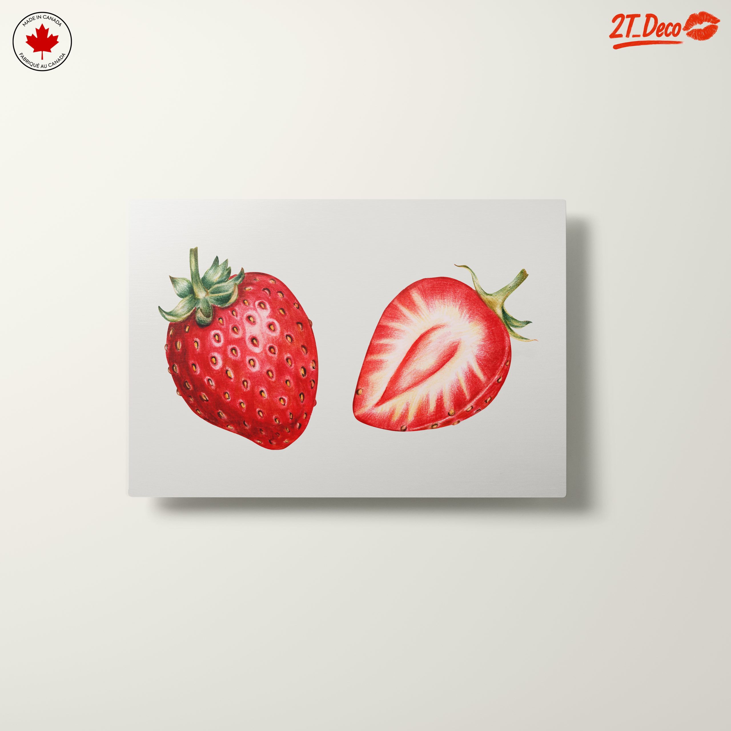 Stylized Strawberry Abstract Art 3 - Image 10