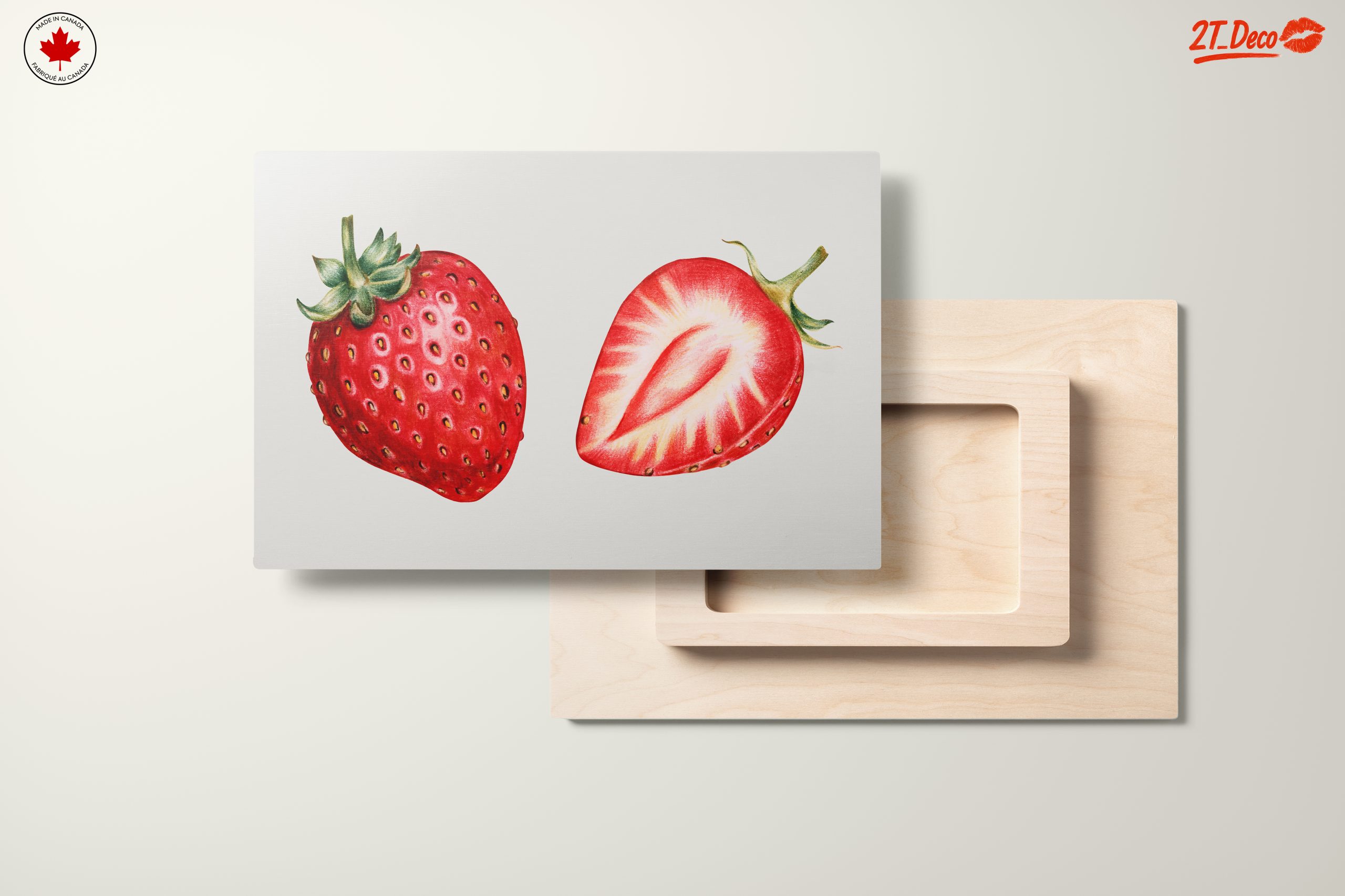 Stylized Strawberry Abstract Art 3 - Image 11
