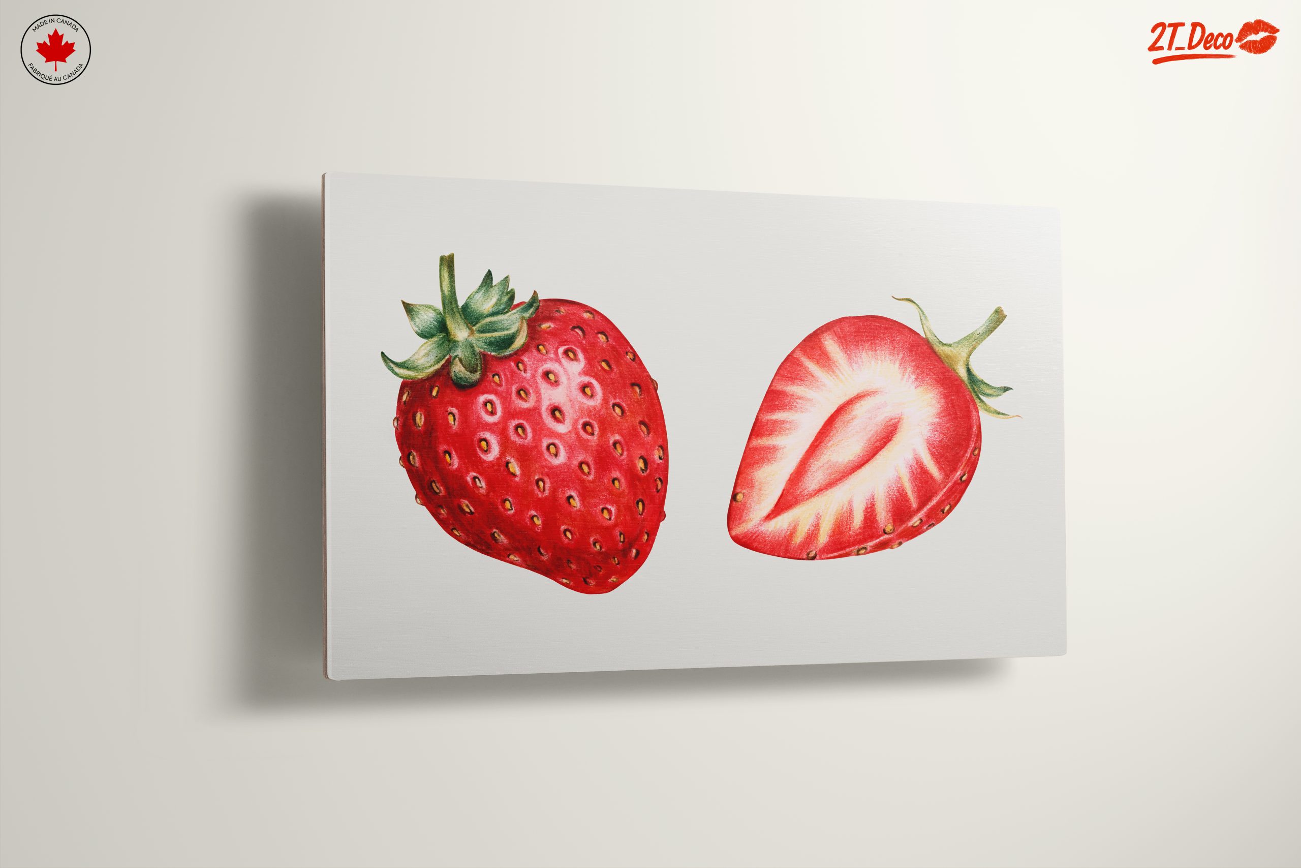 Stylized Strawberry Abstract Art 3 - Image 13