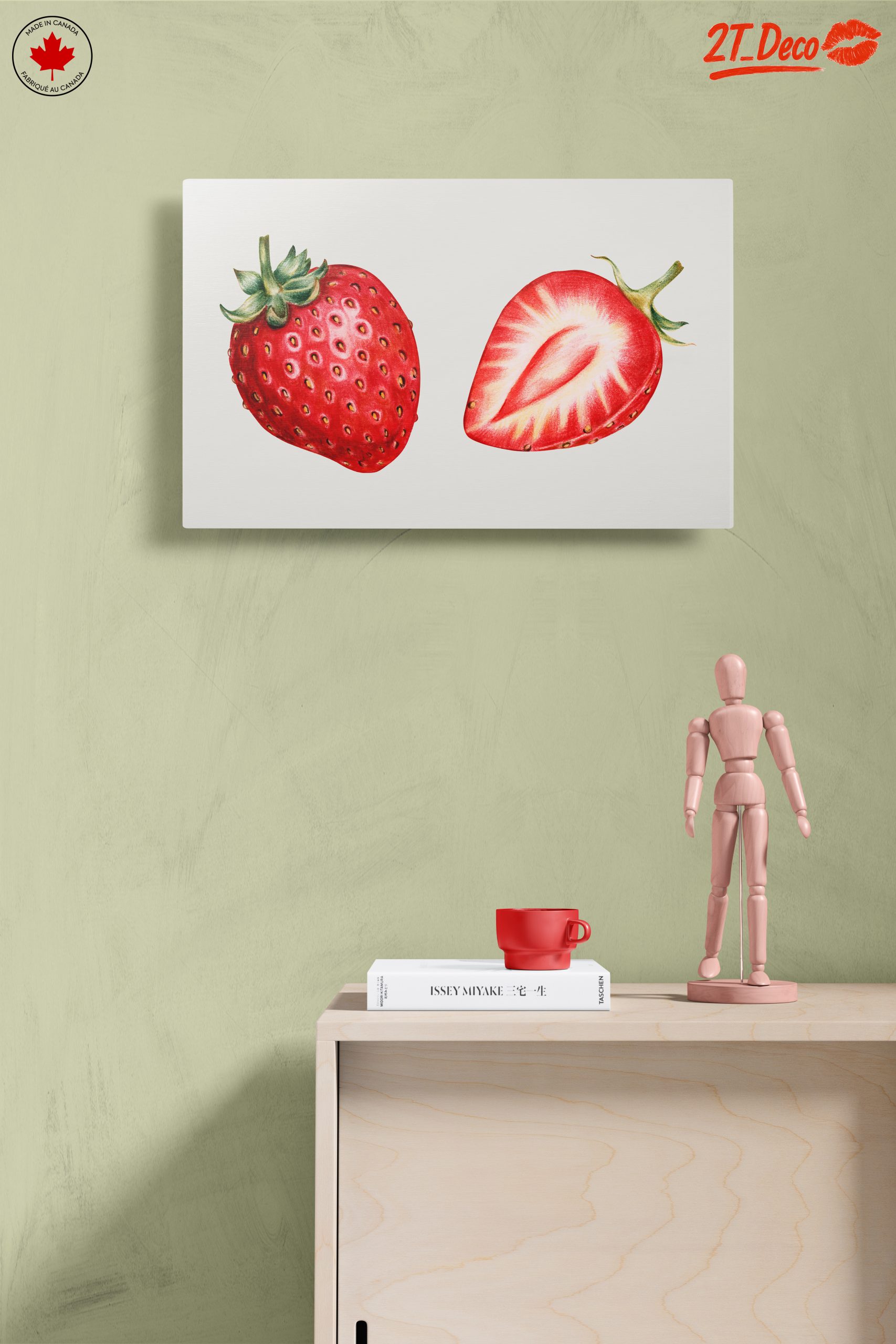 Stylized Strawberry Abstract Art 3 - Image 14