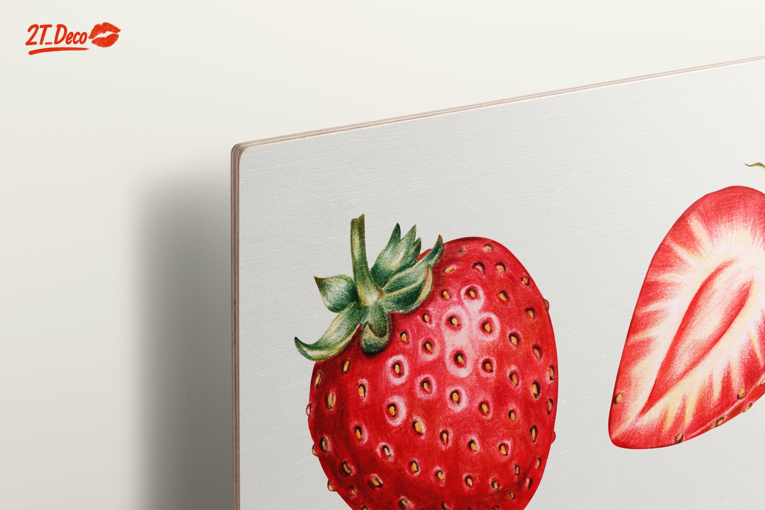 Stylized Strawberry Abstract Art 3 - Image 15