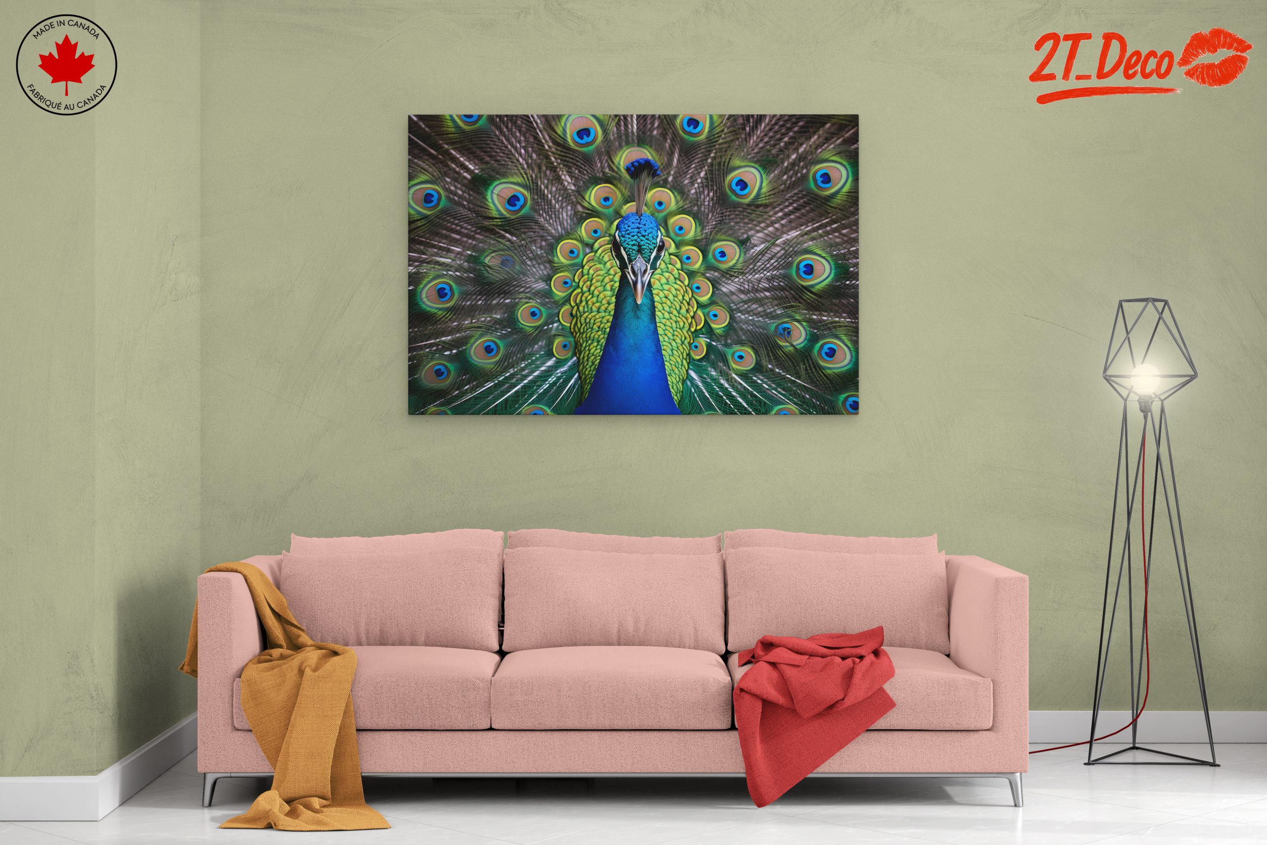 Vibrant Peacock with Colorful Plumage - Image 2