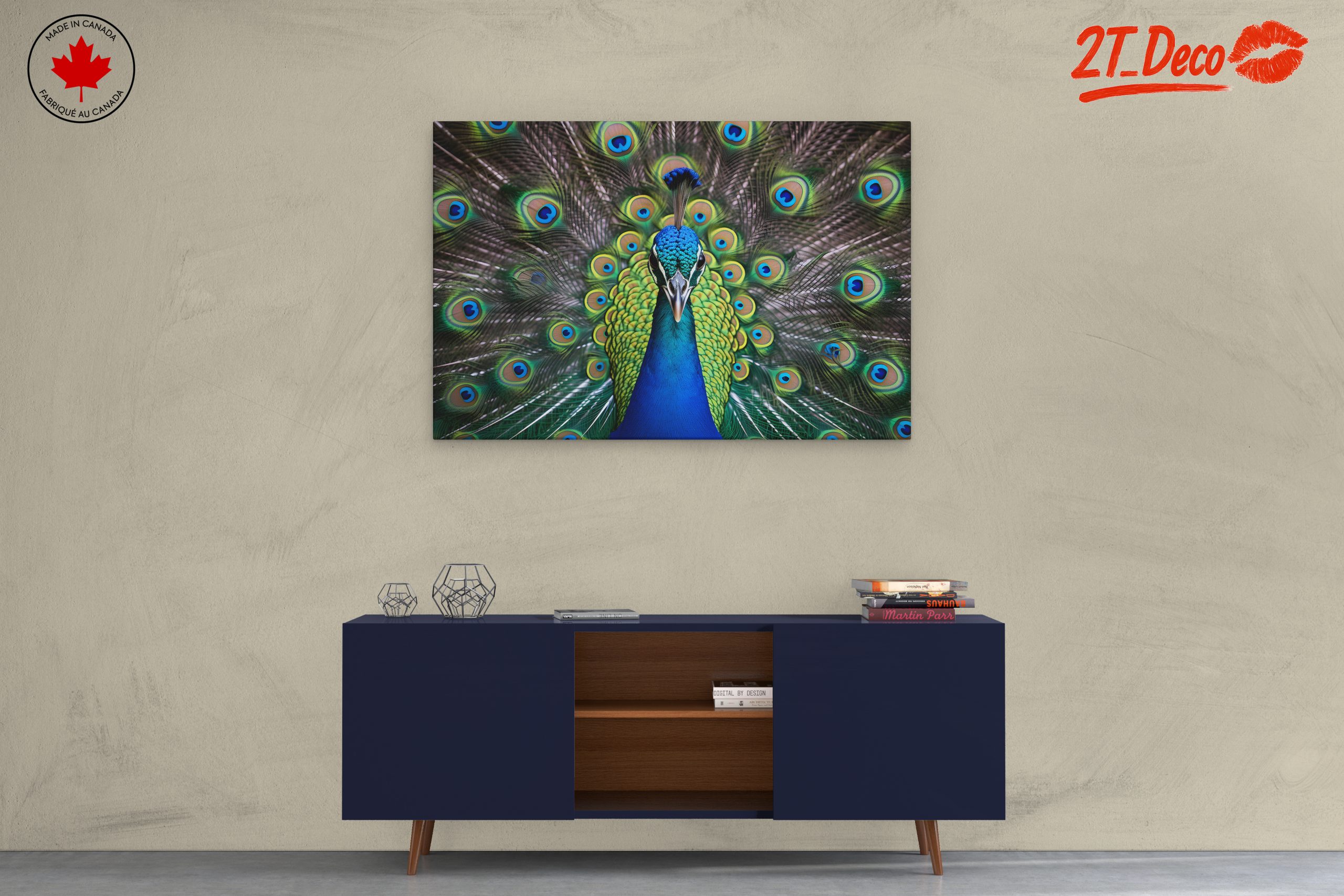 Vibrant Peacock with Colorful Plumage - Image 3