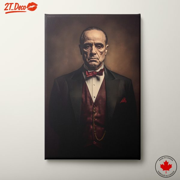 Iconic Figure with Tuxedo in Contemporary Style