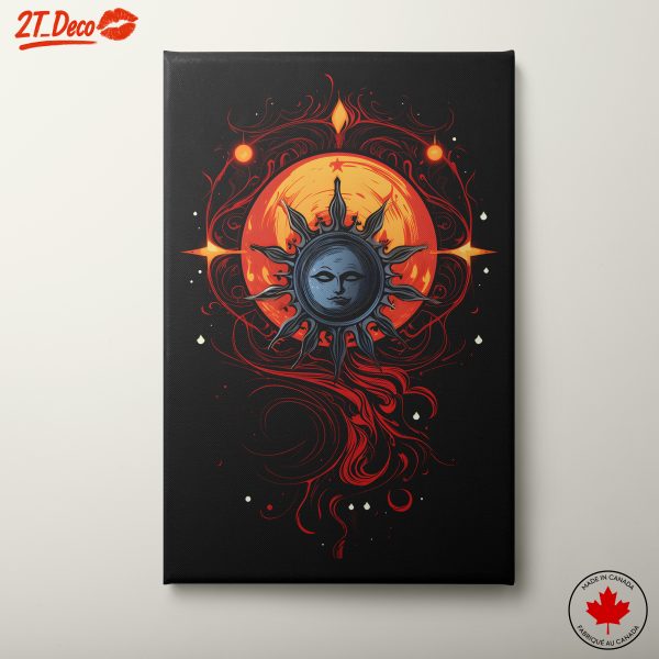 Celestial Sun and Cosmic Design Art