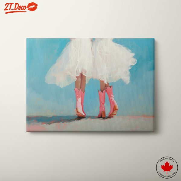 Whimsical Portrait with Pink Boots