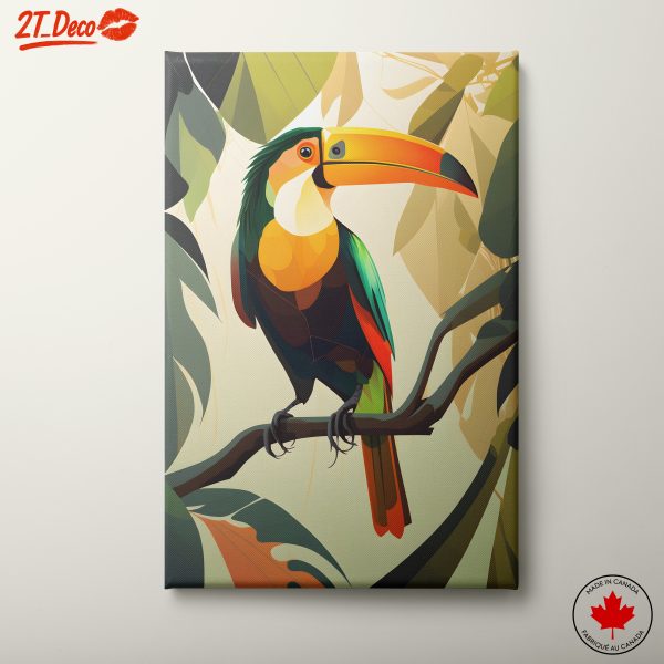 Vibrant Tropical Toucan Artwork