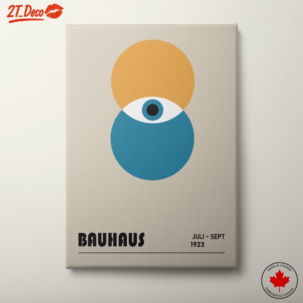 Bauhaus Geometric Art with Eye Design