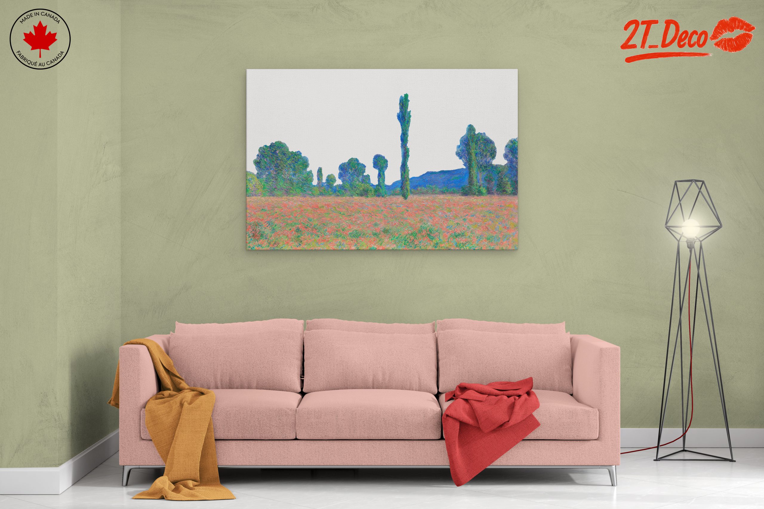 Vibrant Abstract Landscape with Trees 2 - Image 2