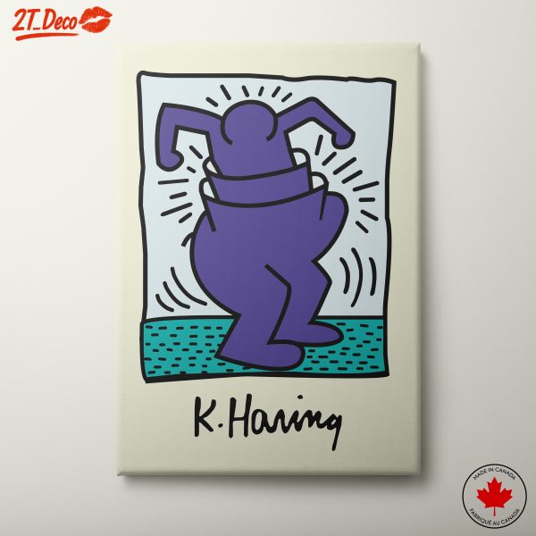 Playful Contemporary Pop Artwork by K. Haring