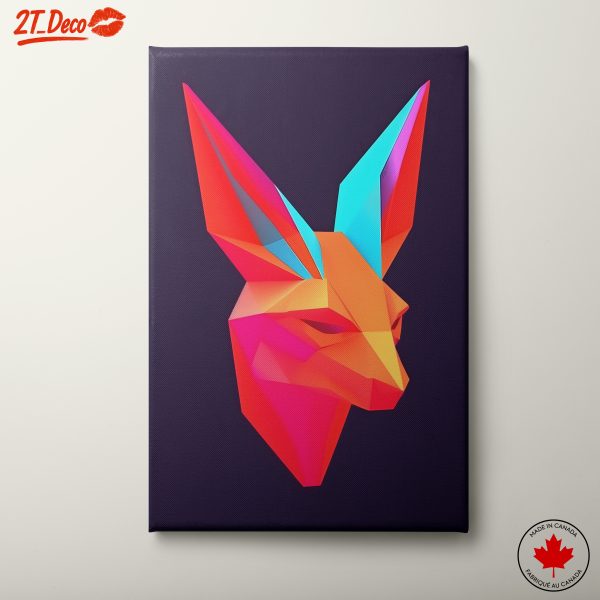 Stylized Geometric Animal Artwork