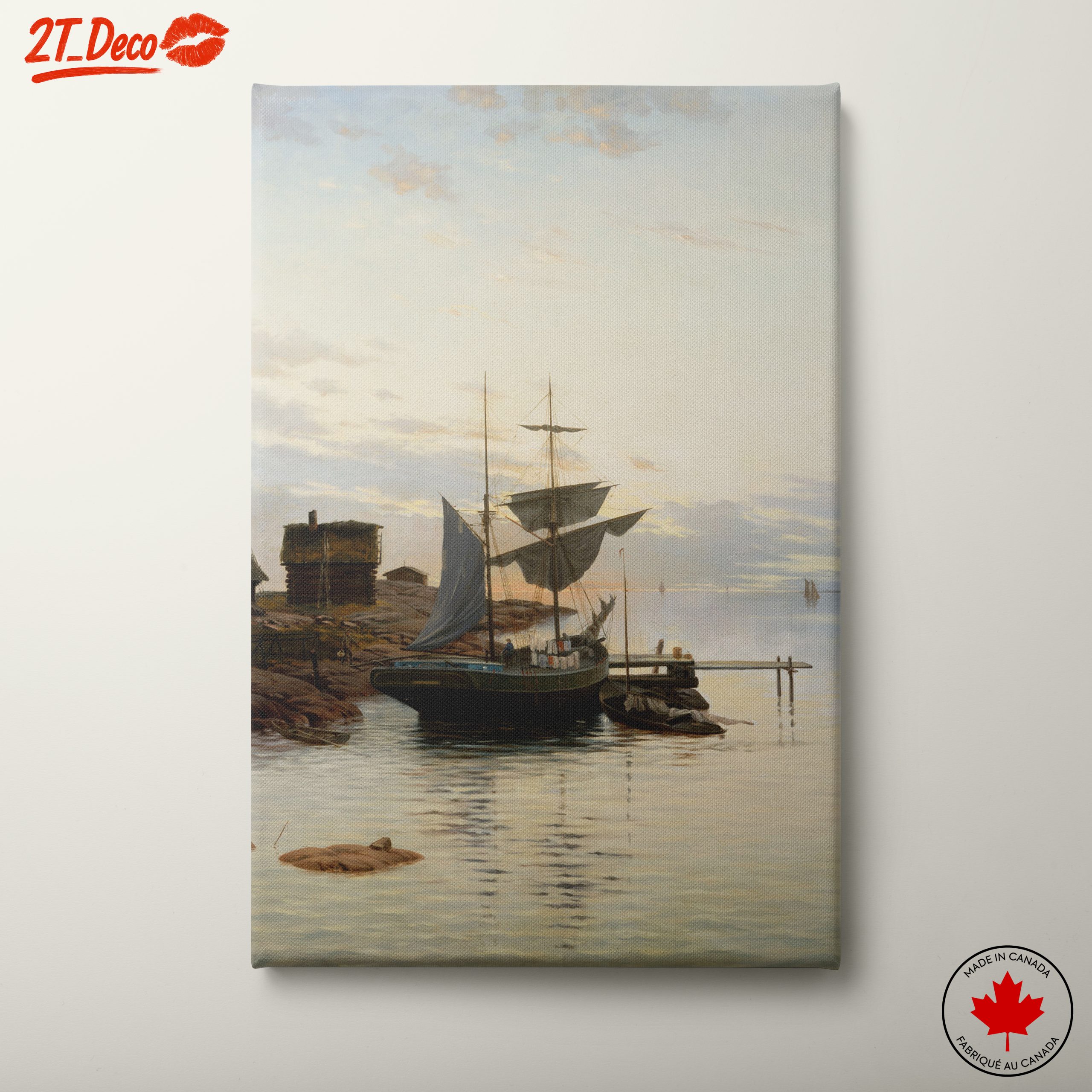 Tranquil Maritime Fantasy Landscape