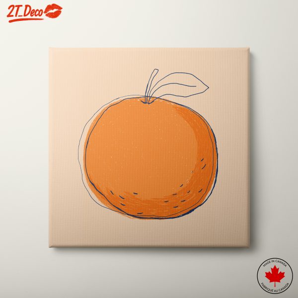 Stylized Orange Artwork Designed for Modern Spaces