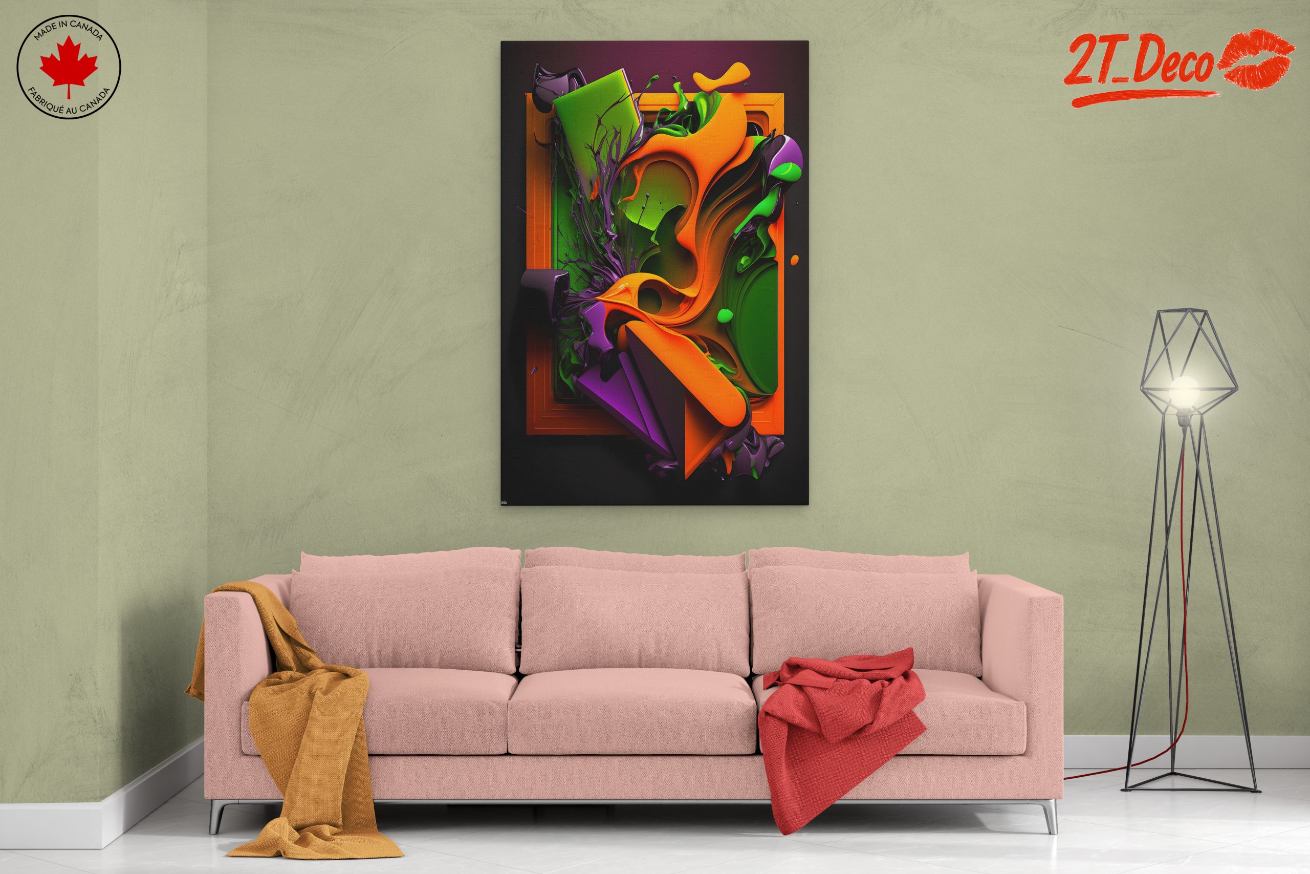 Vibrant Dynamic Abstract Art Composition 2 - Image 2