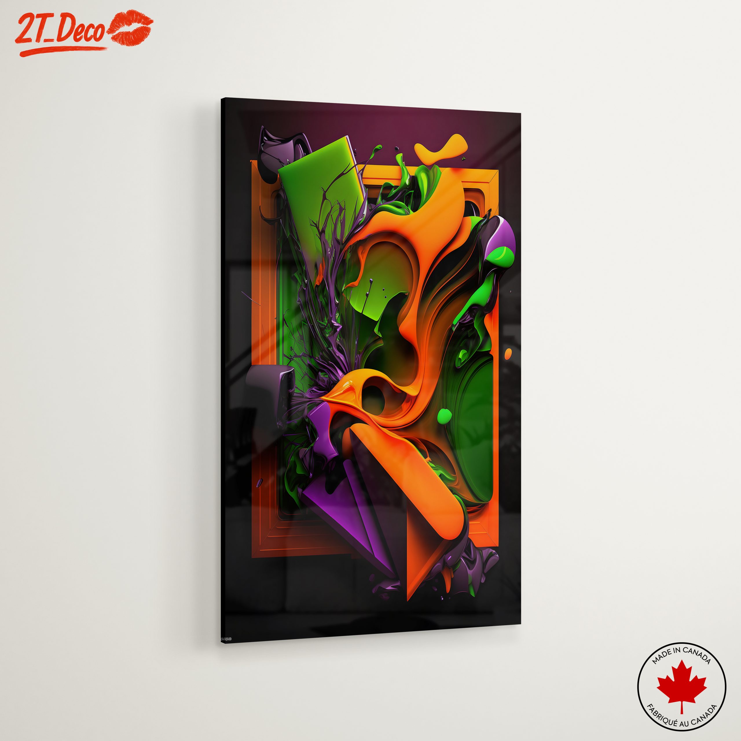 Vibrant Dynamic Abstract Art Composition 2 - Image 6