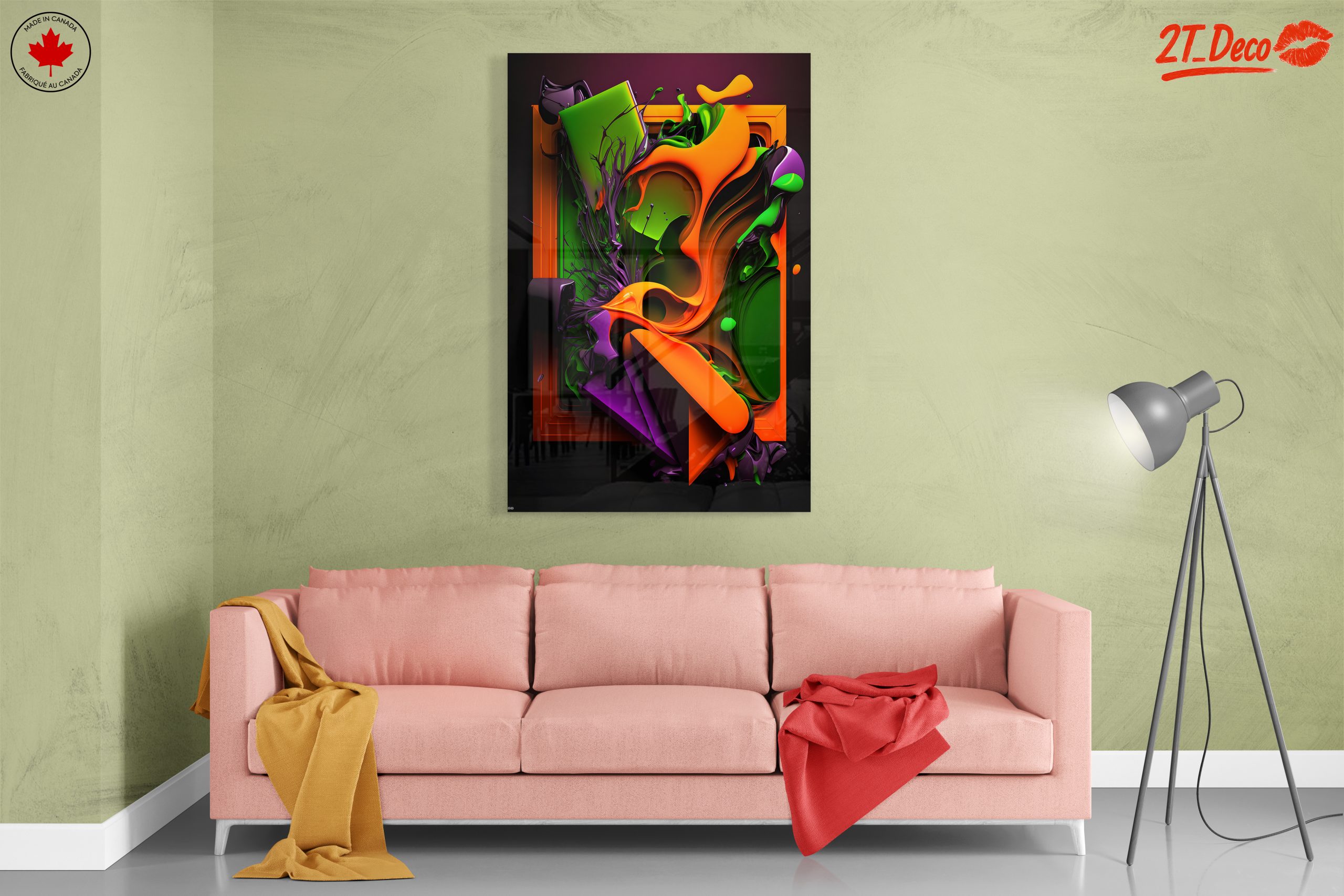 Vibrant Dynamic Abstract Art Composition 2 - Image 7