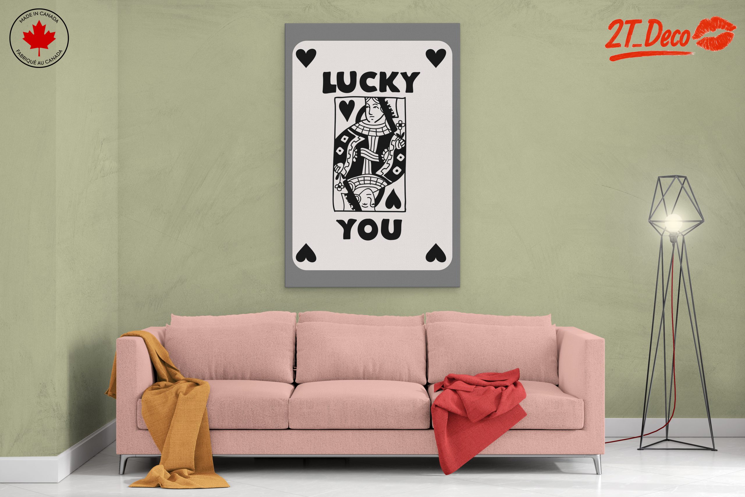 Lucky You Playing Card Art 10 - Image 2