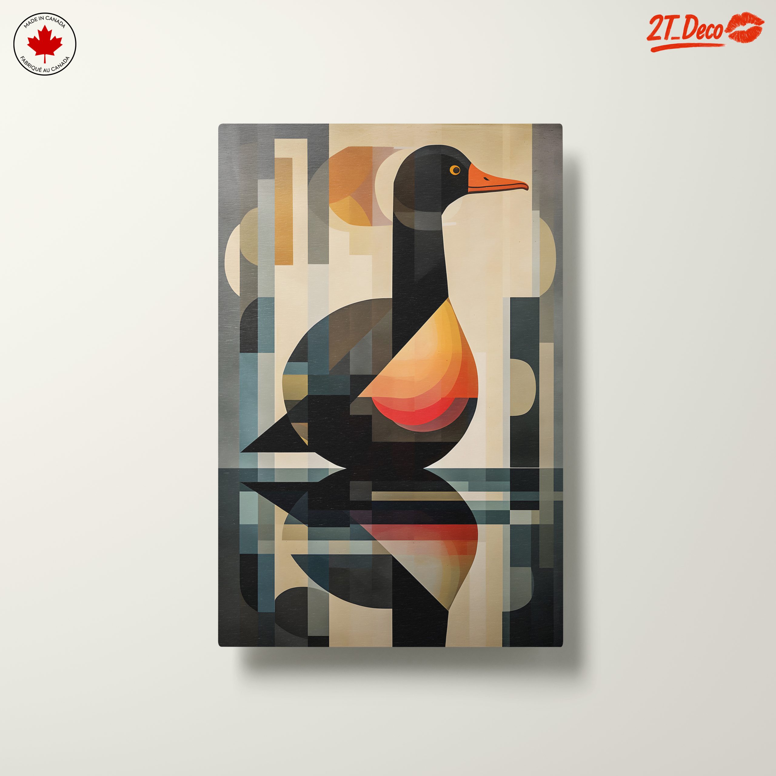 Geometric Bird Artwork with Vibrant Color Palette - Image 10