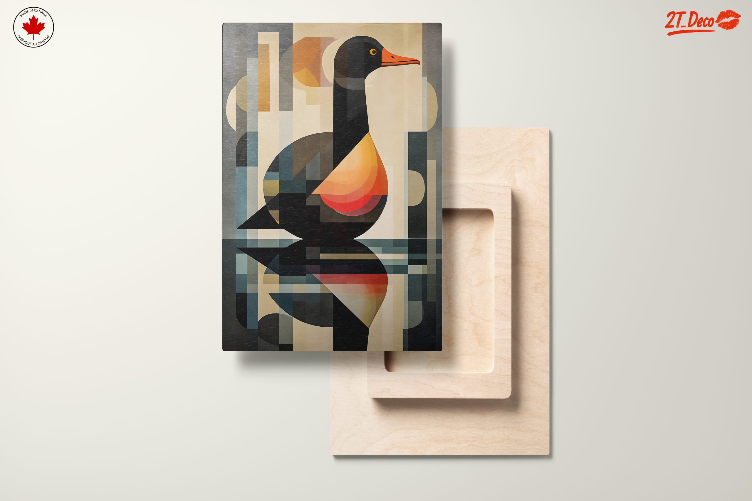 Geometric Bird Artwork with Vibrant Color Palette - Image 11