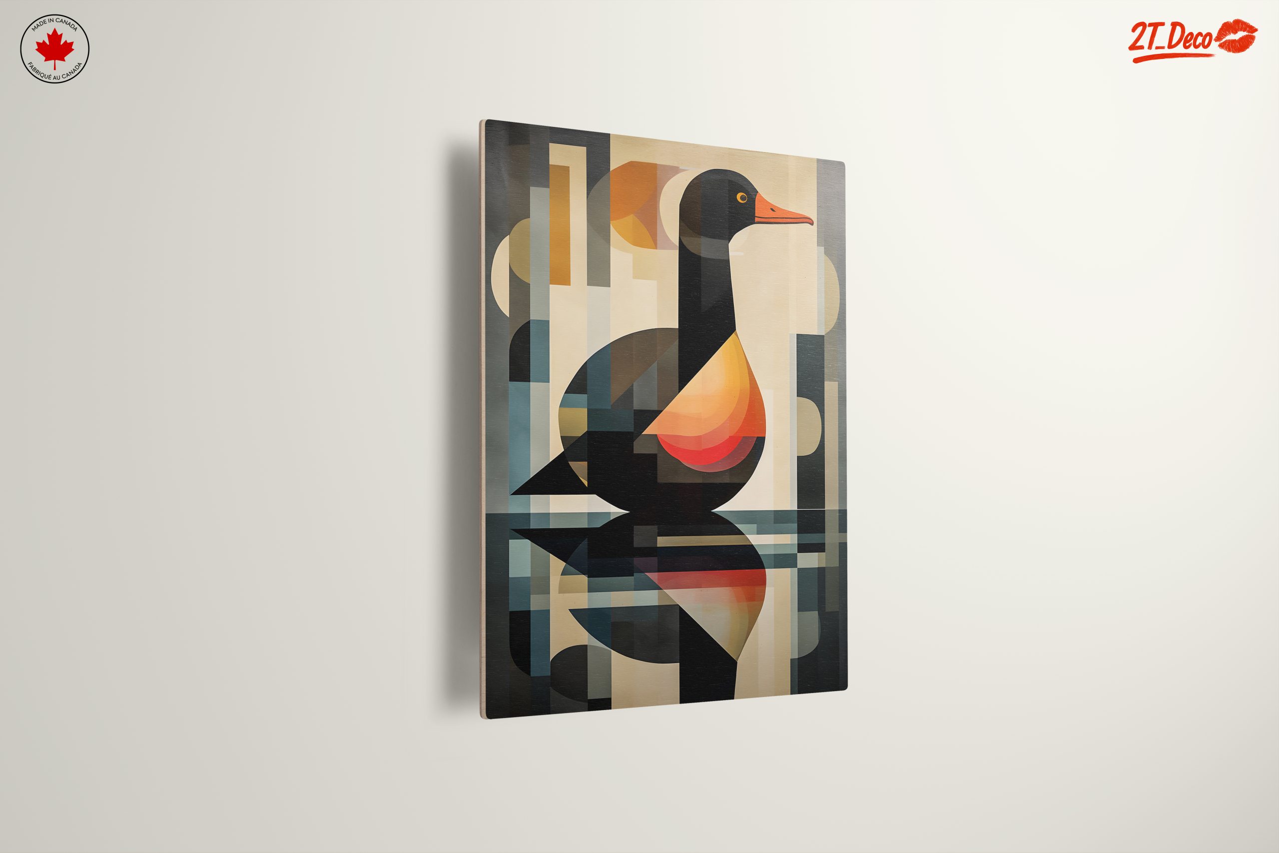 Geometric Bird Artwork with Vibrant Color Palette - Image 13