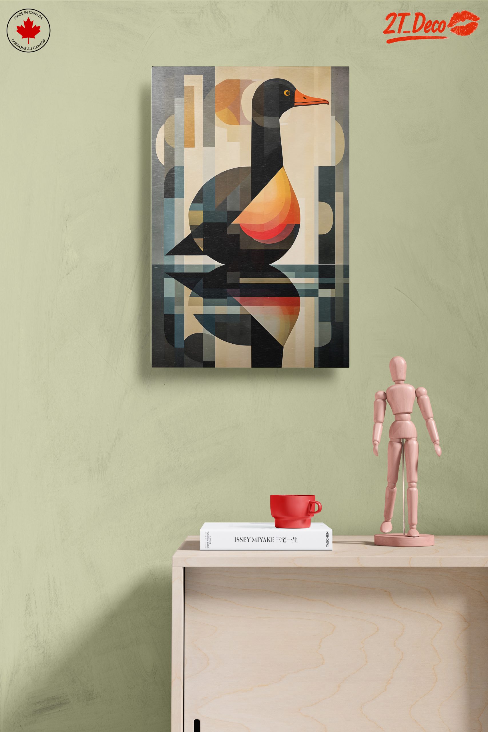 Geometric Bird Artwork with Vibrant Color Palette - Image 14