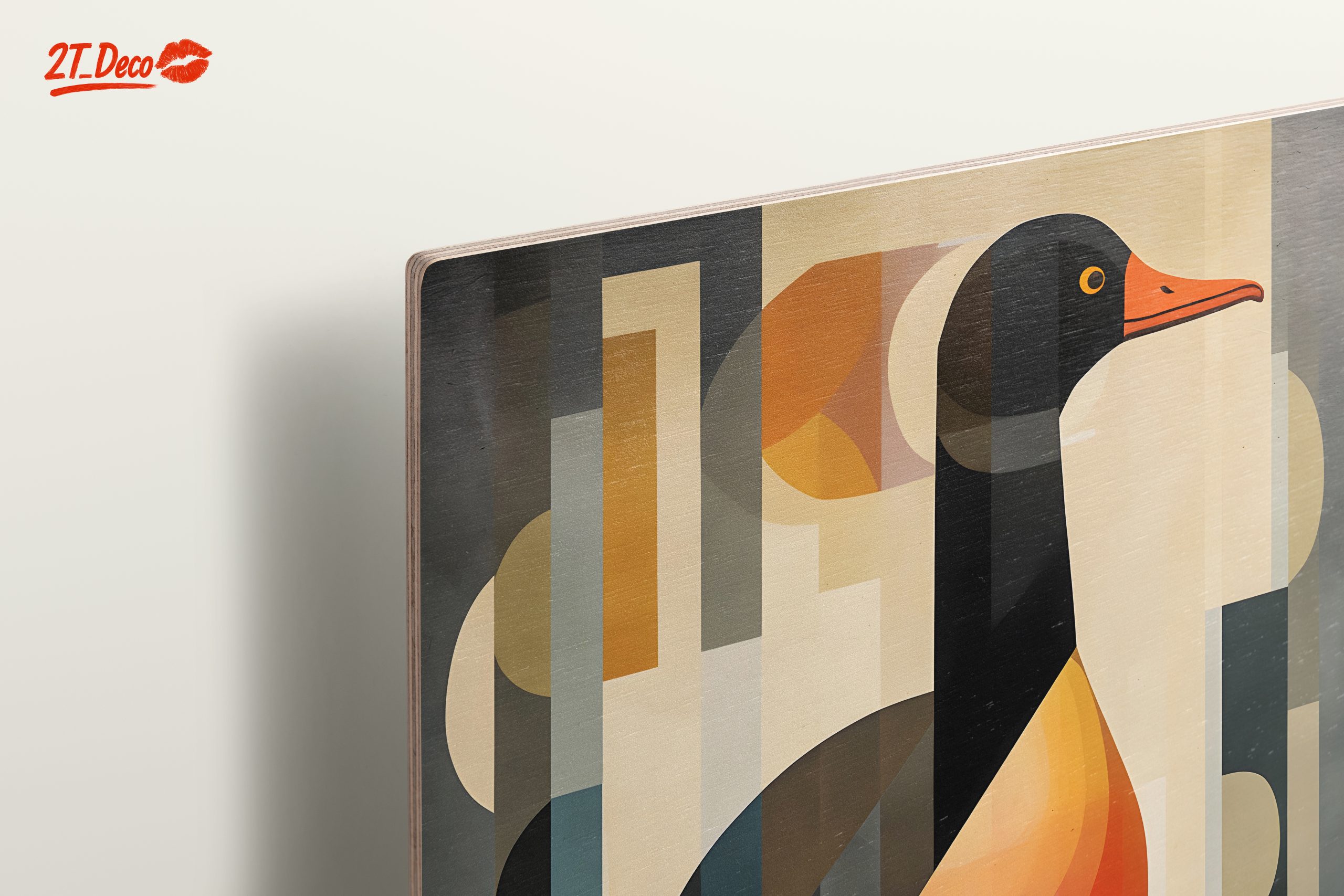 Geometric Bird Artwork with Vibrant Color Palette - Image 15