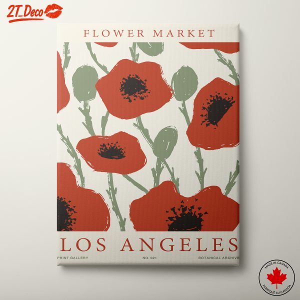 Flower Market Los Angeles Botanical Artwork