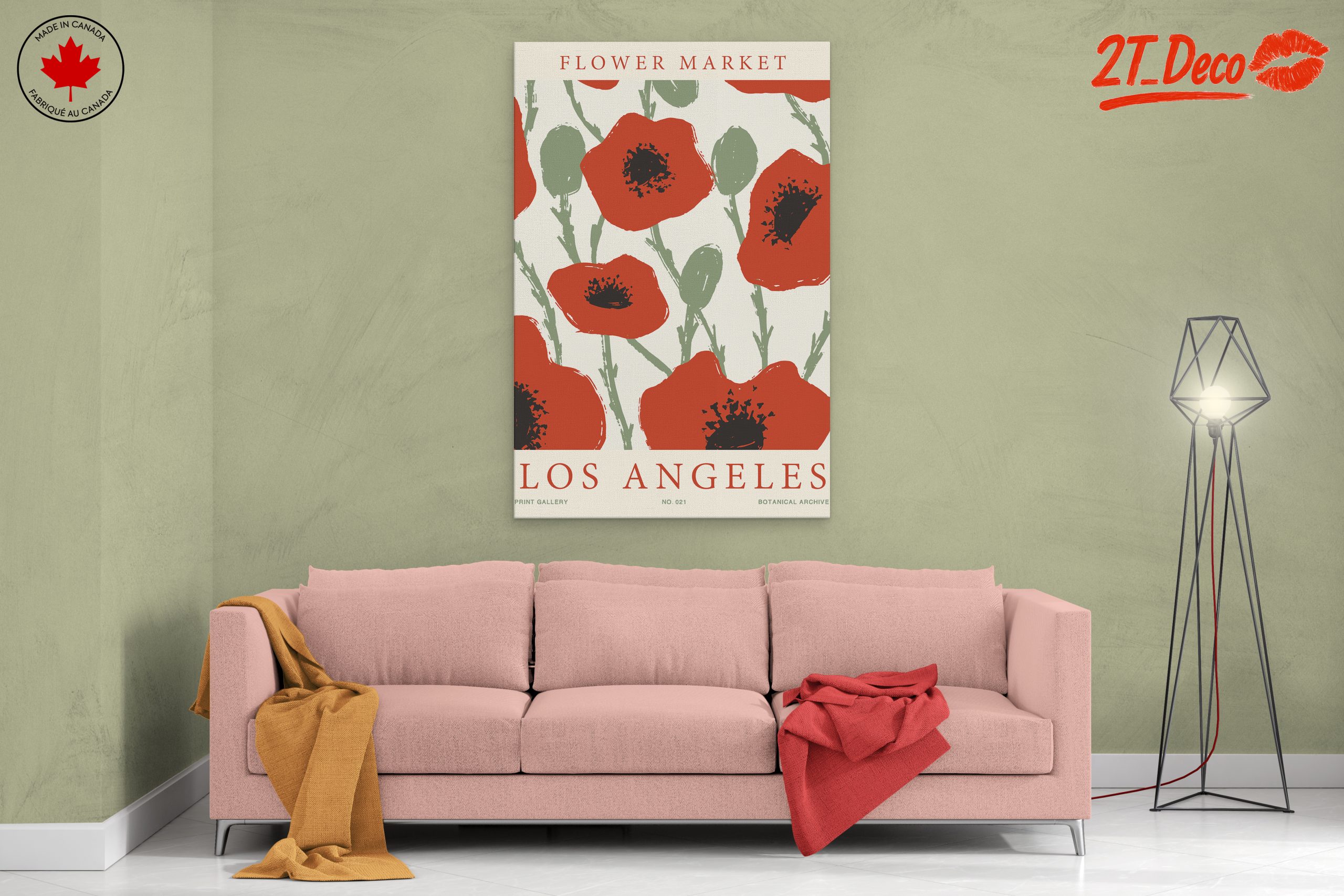 Flower Market Los Angeles Botanical Artwork - Image 2
