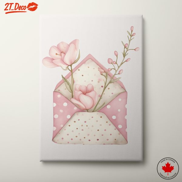 Delicate Floral Envelope Art