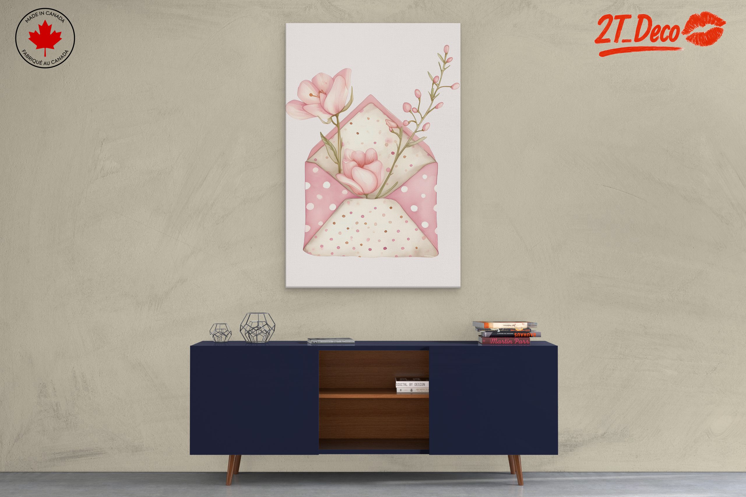 Delicate Floral Envelope Art - Image 3