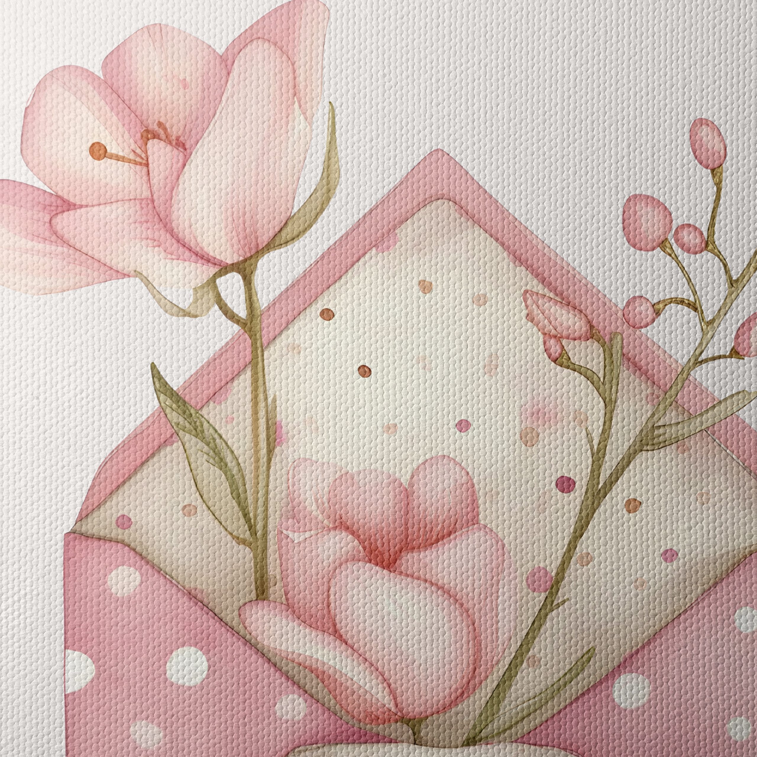 Delicate Floral Envelope Art - Image 4