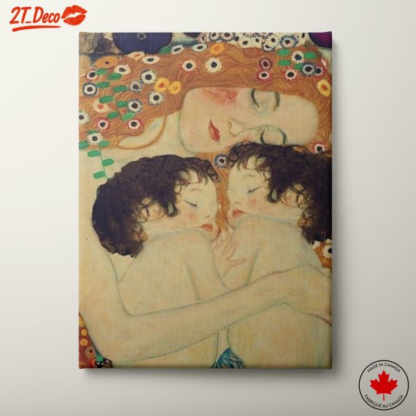 Tender Portrait of a Mother and Children