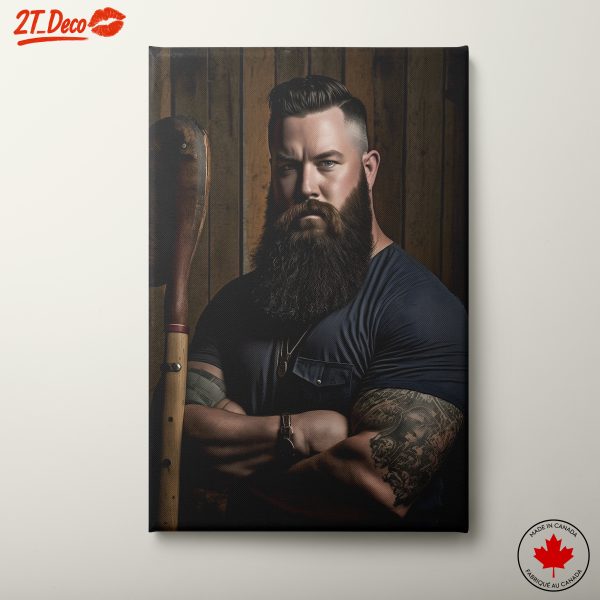 Bold Contemporary Portrait with Strong Character