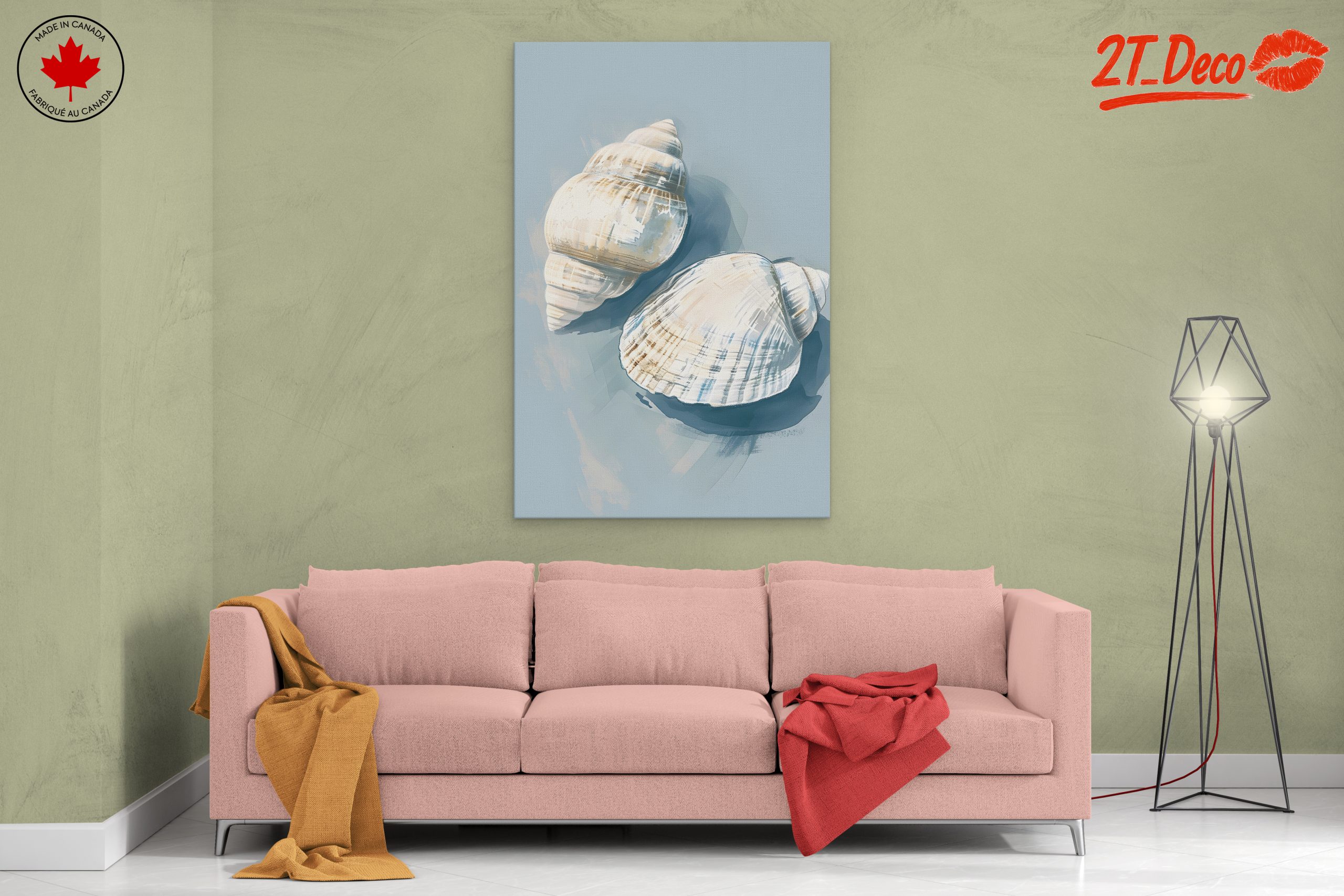 Abstract Seashell Illustration for Beach Lovers - Image 2