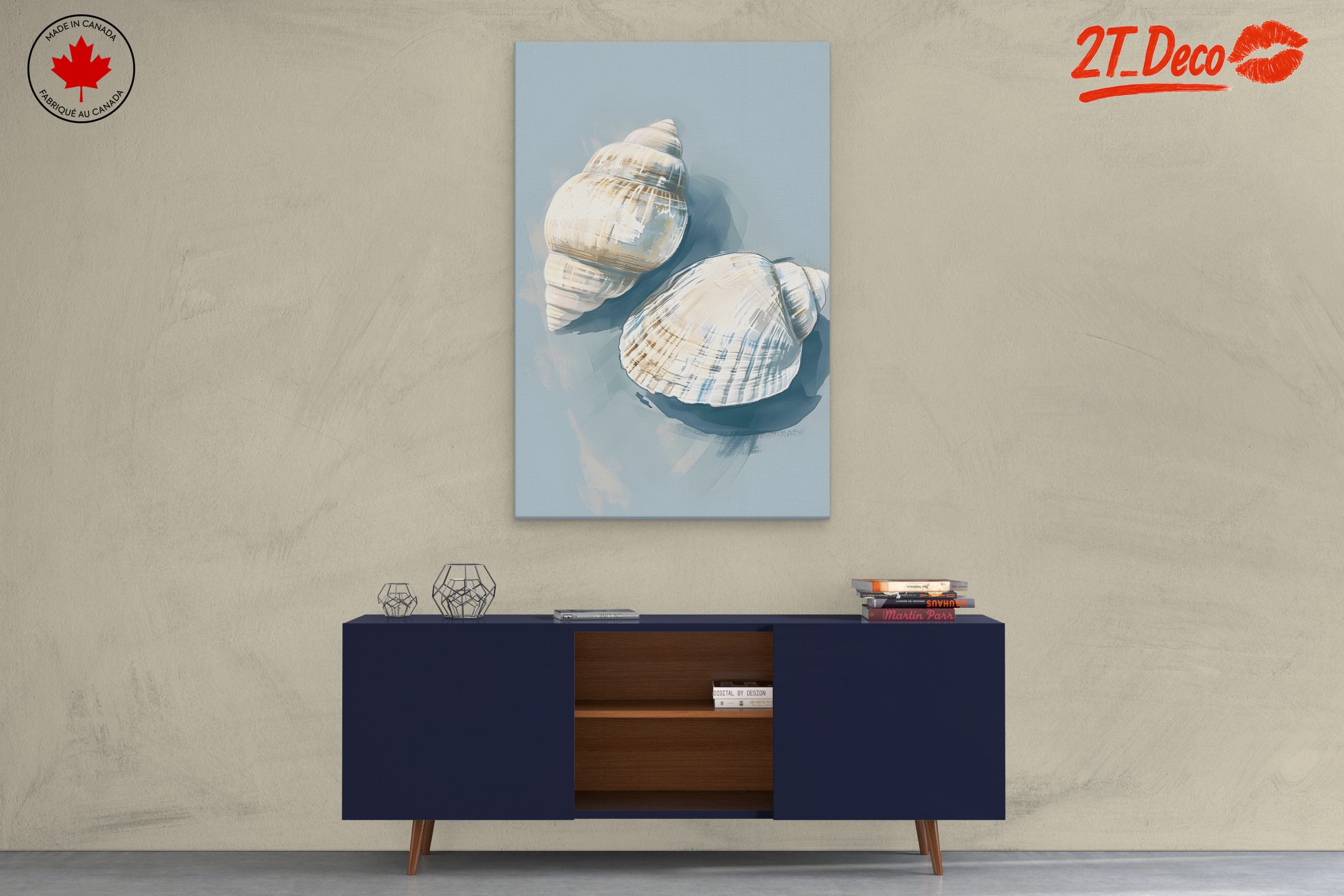 Abstract Seashell Illustration for Beach Lovers - Image 3