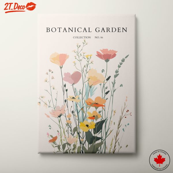 Colorful Botanical Garden Artwork