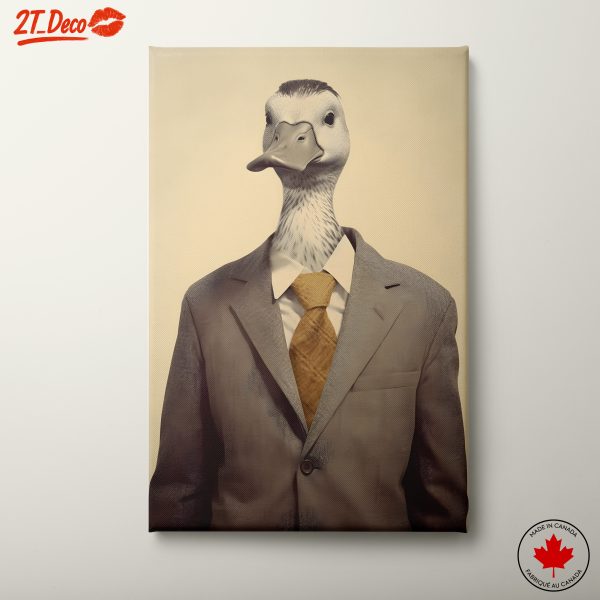 Whimsical Duck in Suit Art