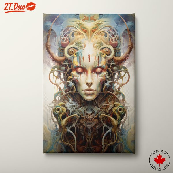 Intricate Contemporary Figure Art with Surreal Elements
