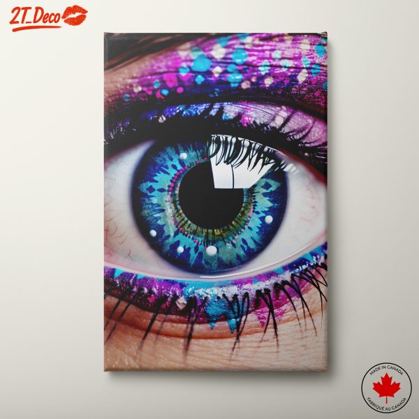 Vibrant Eye Close-Up Portrait Art