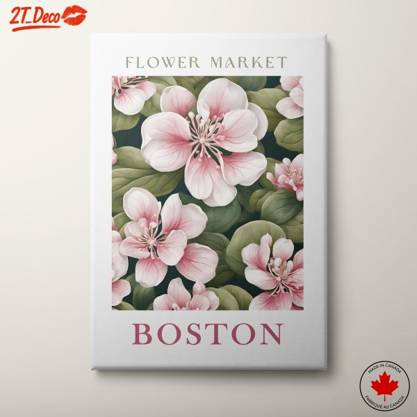 Flower Market Art Print Boston